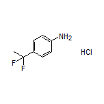 4-(1,1-Difluoroethyl)aniline Hydrochloride Structure