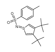 3,4-di-tert-butyl-1-[(p-tolylsulfonyl)imino]-1,1-dihydrothiophene Structure