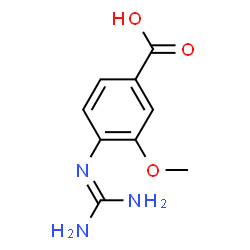 Benzoic acid, 4-[(aminoiminomethyl)amino]-3-methoxy- (9CI)结构式