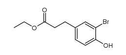 ethyl 3-(3-bromo-4-hydroxyphenyl)propanoate structure