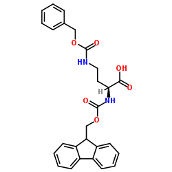 Fmoc-dab(z)-oh Structure