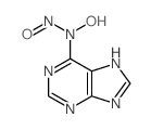 9H-Purin-6-amine,N-hydroxy-N-nitroso- Structure