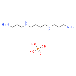 N,N'-bis(3-aminopropyl)butan-1,4-diamine phosphate Structure