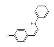 Benzaldehyde,4-chloro-, 2-phenylhydrazone结构式