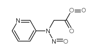 Glycine, N-nitroso-N-3-pyridyl-, 1-oxide (8CI) structure