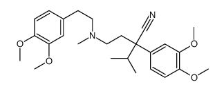 2-(3,4-dimethoxyphenyl)-2-[2-[2-(3,4-dimethoxyphenyl)ethyl-methylamino]ethyl]-3-methylbutanenitrile结构式