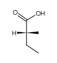 (2R)-(-)-2-methylbutyric acid Structure