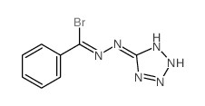 N-[(bromo-phenyl-methylidene)amino]tetrazol-5-imine结构式