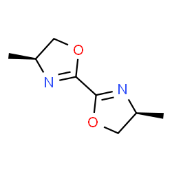 (4S,4S')-4,4-二甲基-4,5,4',5'-四氢[2.2]双噁唑基结构式