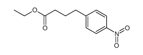 4-(4-nitrophenyl)butanoic acid ethyl ester Structure