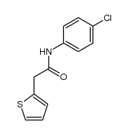 N-(4-chlorophenyl)-2-thiophen-2-ylacetamide结构式