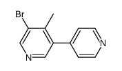 5-Bromo-4-methyl-3,4'-bipyridine结构式