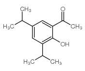 1-(2-羟基-3,5-二异丙基苯基)乙酮结构式