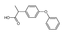 2-(4-Phenoxyphenyl)propionic acid Structure