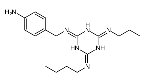 2-N-[(4-aminophenyl)methyl]-4-N,6-N-dibutyl-1,3,5-triazine-2,4,6-triamine Structure