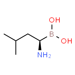 (R)-1-amino-3-Methylbutylboronic acid结构式