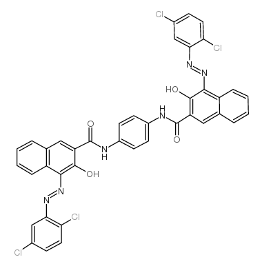 N,N'-1,4-亚苯基-二[4-[(2,5-二氯苯基)偶氮]-3-羟基萘-2-甲酰胺]图片