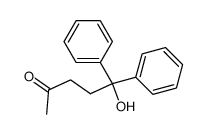 5-hydroxy-5,5-diphenyl-2-pentanone结构式