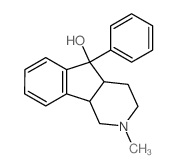 2-methyl-5-phenyl-3,4,4a,9b-tetrahydro-1H-indeno[1,2-c]pyridin-5-ol结构式