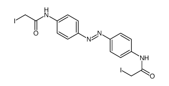 2-iodo-N-[4-[[4-[(2-iodoacetyl)amino]phenyl]diazenyl]phenyl]acetamide Structure