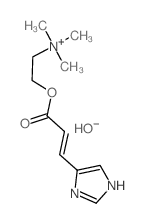 2-[(E)-3-(1H-imidazol-5-yl)prop-2-enoyl]oxyethyl-trimethylazanium,hydroxide结构式