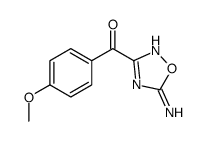 (5-amino-1,2,4-oxadiazol-3-yl)-(4-methoxyphenyl)methanone Structure