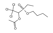 (1-Acetoxy-2,2,2-trichlor-ethyl)-ethyl-phosphinsaeure-butylester Structure