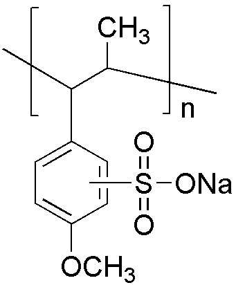 Polyanetholesulfonic Acid Sodium Salt structure