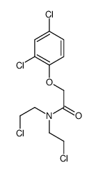 N,N-bis(2-chloroethyl)-2-(2,4-dichlorophenoxy)acetamide结构式