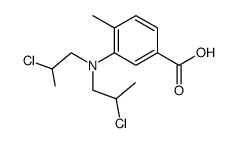 3-[Bis-(2-chloro-propyl)-amino]-4-methyl-benzoic acid结构式