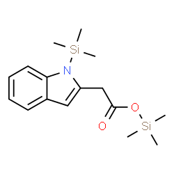 1-(Trimethylsilyl)-1H-indole-2-acetic acid trimethylsilyl ester structure