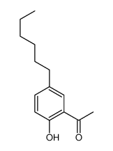 1-(5-Hexyl-2-hydroxyphenyl)ethan-1-one结构式