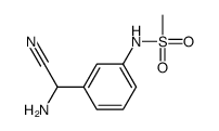 N-[3-[amino(cyano)methyl]phenyl]methanesulfonamide Structure