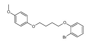 1-bromo-2-[4-(4-methoxyphenoxy)butoxy]benzene Structure