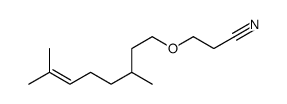 3-[(3,7-dimethyl-6-octenyl)oxy]propiononitrile Structure