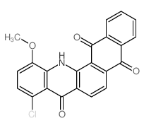 9-chloro-12-methoxy-13H-naphtho[2,3-c]acridine-5,8,14-trione Structure