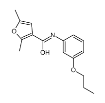 2,5-dimethyl-N-(3-propoxyphenyl)furan-3-carboxamide Structure