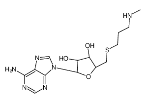 (2R,3R,4S,5S)-2-(6-aminopurin-9-yl)-5-[3-(methylamino)propylsulfanylmethyl]oxolane-3,4-diol Structure