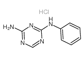 1,3,5-Triazine-2,4-diamine,N2-phenyl-, hydrochloride (1:1) Structure