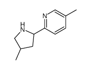 Pyridine, 5-methyl-2-(4-methyl-2-pyrrolidinyl)- (9CI)结构式