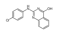 2-(4-chloroanilino)-1H-quinazolin-4-one结构式