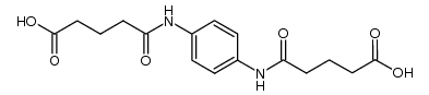 p-phenylenediamine di-glutaramide Structure