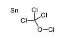 tin,trichloromethyl hypochlorite Structure