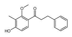 1-(4-hydroxy-2-methoxy-3-methylphenyl)-3-phenylpropan-1-one Structure