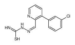 [[3-(3-chlorophenyl)pyridin-2-yl]methylideneamino]thiourea Structure