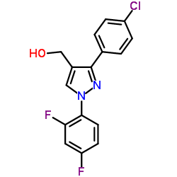 (3-(4-CHLOROPHENYL)-1-(2,4-DIFLUOROPHENYL)-1H-PYRAZOL-4-YL)METHANOL structure