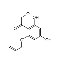 1-(2,4-dihydroxy-6-prop-2-enoxyphenyl)-2-methoxyethanone结构式