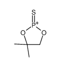 4,4-dimethyl-2-sulfanylidene-1,3,2-dioxaphospholan-2-ium结构式