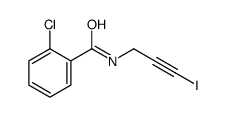 2-chloro-N-(3-iodoprop-2-ynyl)benzamide结构式