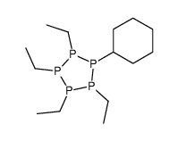 1-cyclohexyl-2,3,4,5-tetraethylpentaphospholane结构式